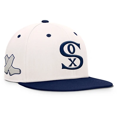 Men's Fanatics Cream/Navy Chicago White Sox Unit Fitted Hat