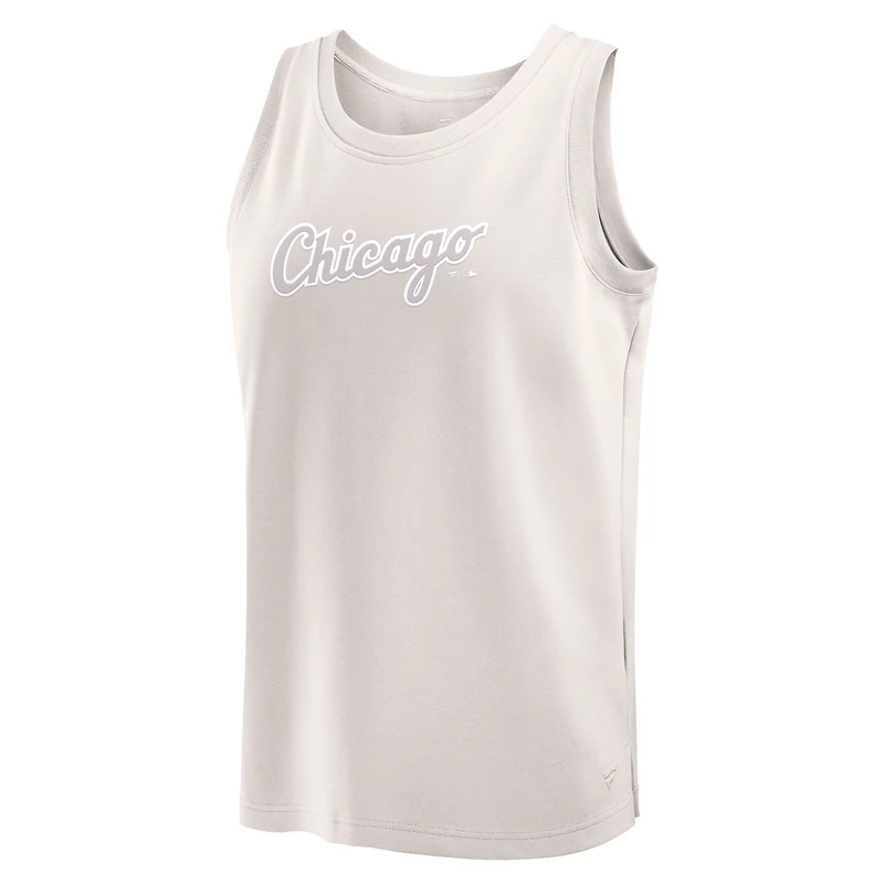 Men's Fanatics Cream Chicago White Sox Elements Tank Top