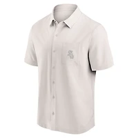 Men's Fanatics Cream Chicago White Sox Front Office Button-Up Shirt