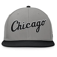 Men's Fanatics Gray/Black Chicago White Sox Clubhouse Dugout Fitted Hat