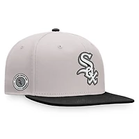 Casquette Snapback Fanatics pour hommes, gris/noir, Chicago White Sox Sky Team Patch