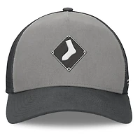 Men's Fanatics Gray/Graphite Chicago White Sox A-Frame Trucker Adjustable Hat
