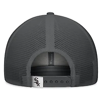 Men's Fanatics Gray/Graphite Chicago White Sox A-Frame Trucker Adjustable Hat
