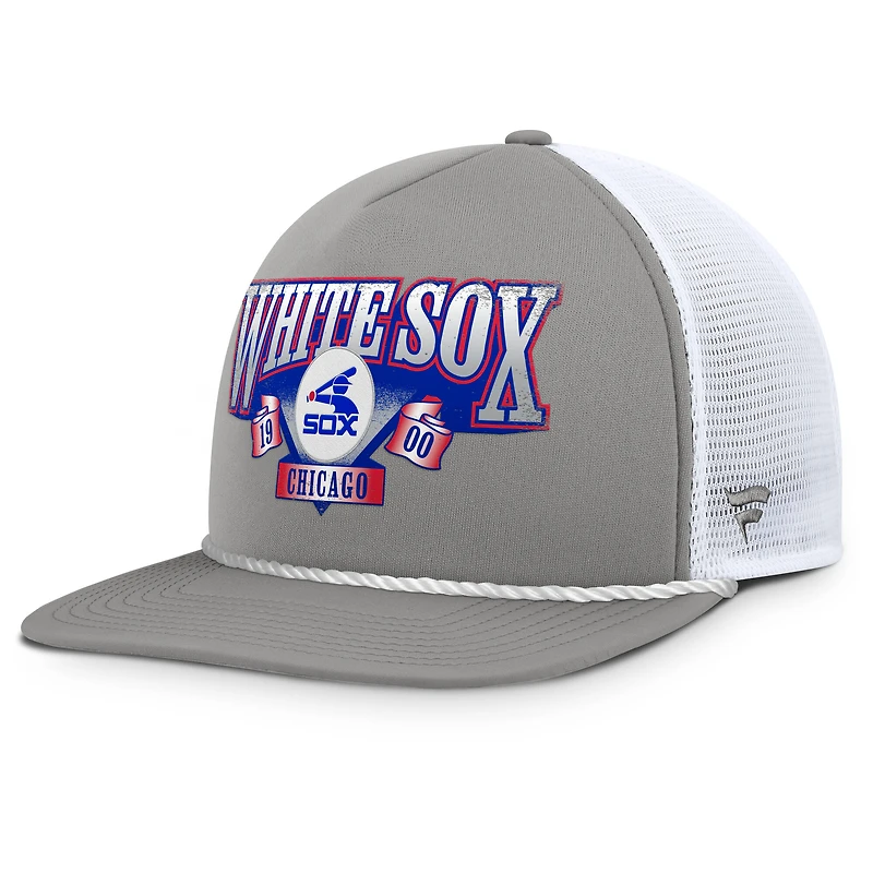 Men's Fanatics Gray/White Chicago White Sox Recall Snapback Hat