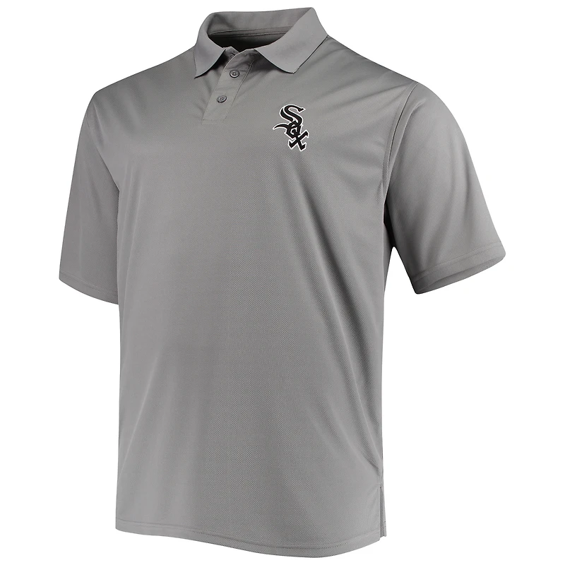 Men's Fanatics Gray Chicago White Sox Big & Tall Solid Birdseye Polo