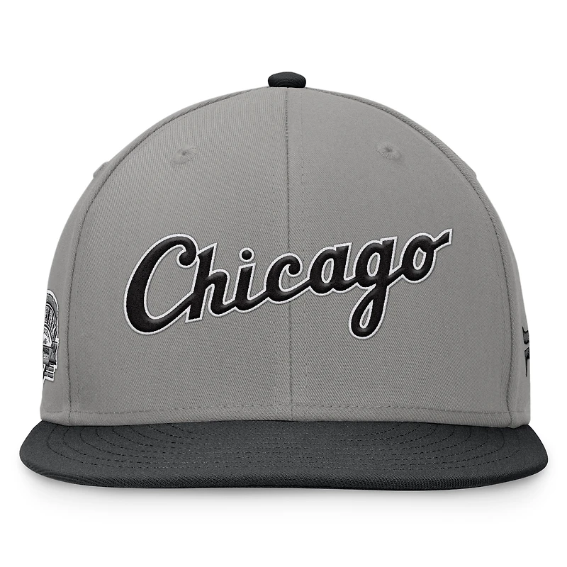 Men's Fanatics Gray Chicago White Sox Fundamental Two-Tone Fitted Hat