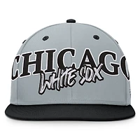 Men's Fanatics Gray Chicago White Sox Jersey Twill Fitted Hat