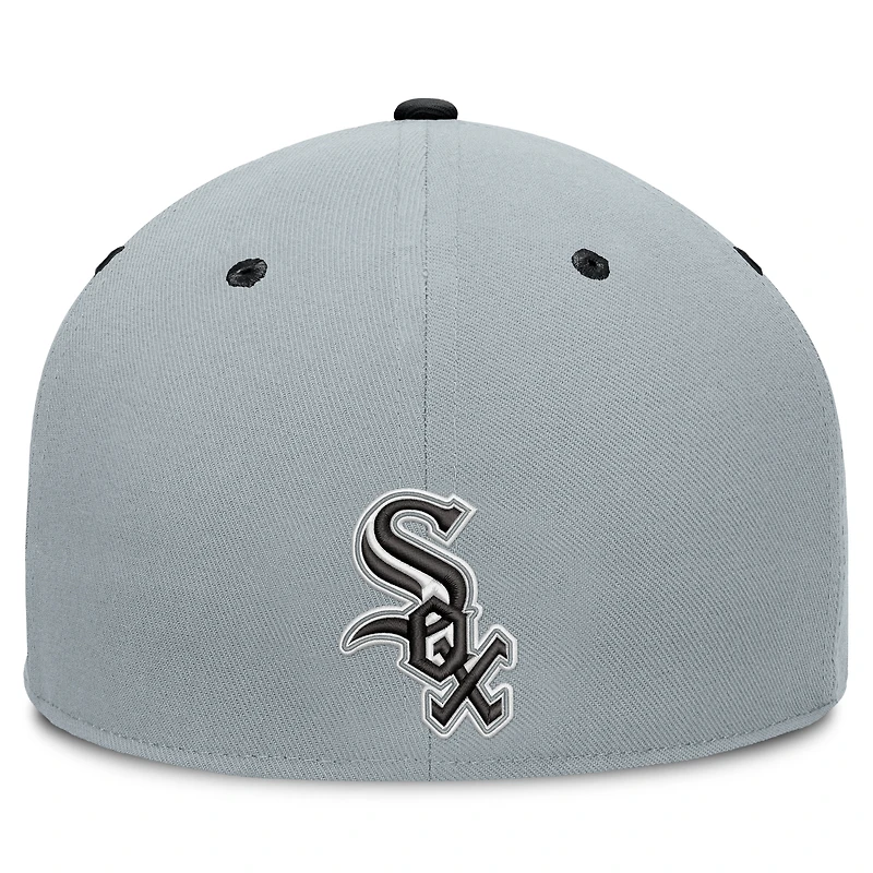 Men's Fanatics Gray Chicago White Sox Jersey Twill Fitted Hat