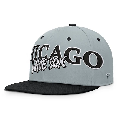 Men's Fanatics Gray Chicago White Sox Jersey Twill Fitted Hat
