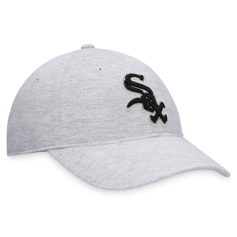 Casquette réglable avec logo Chicago White Sox Fanatics gris chiné pour hommes