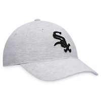 Casquette réglable avec logo Chicago White Sox Fanatics gris chiné pour hommes