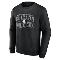 Sweat-shirt à capuche Fanatics pour hommes, noir chiné, Chicago White Sox, Classic Move