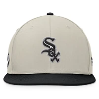 Men's Fanatics Khaki/Black Chicago White Sox Team Two-Tone Snapback Hat