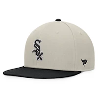 Men's Fanatics Khaki/Black Chicago White Sox Team Two-Tone Snapback Hat