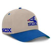Casquette ajustable Fanatics kaki/royale Chicago White Sox Veteran A-Frame pour homme