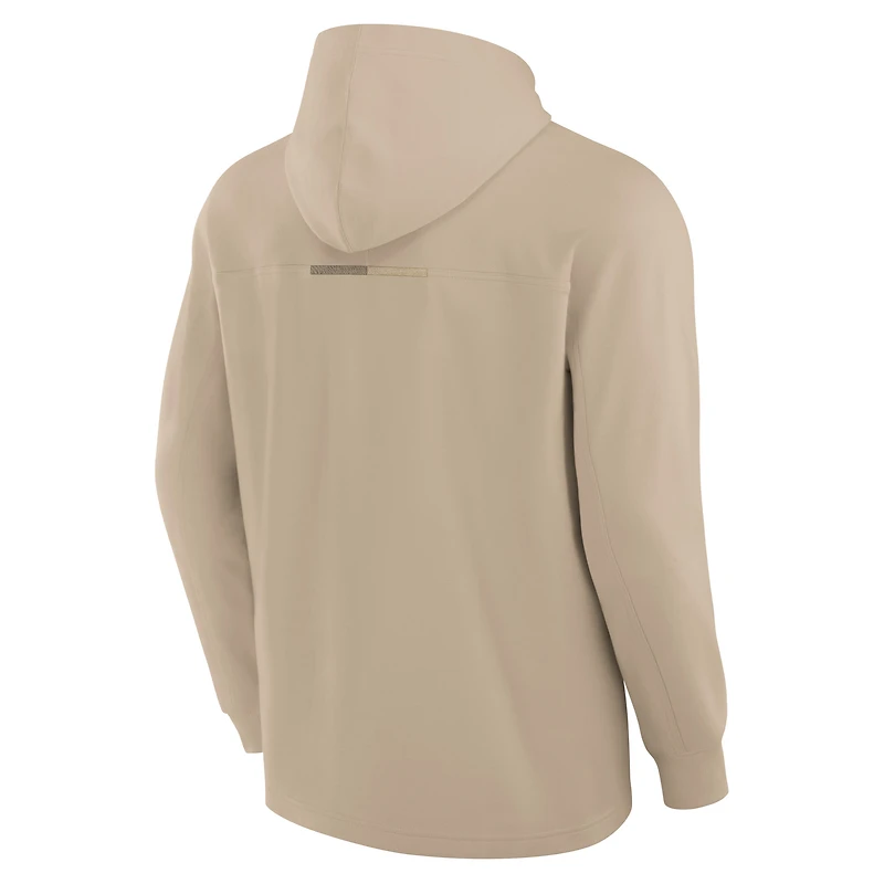 Men's Fanatics Khaki Chicago White Sox Elements Lightweight Fleece Hoodie