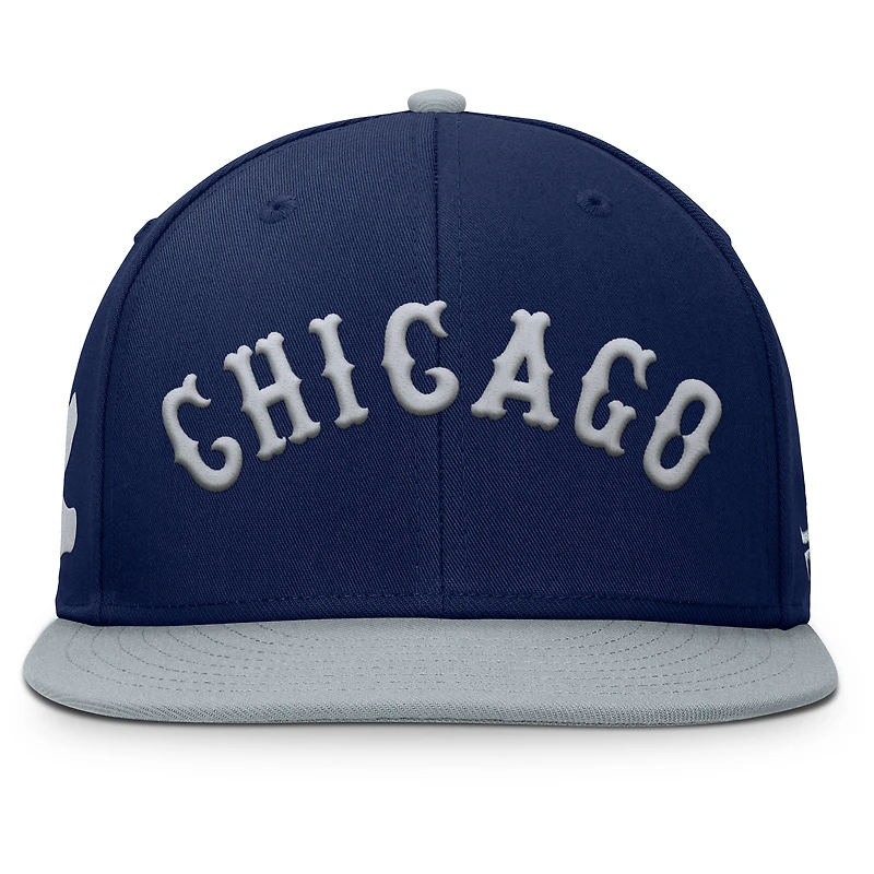 Men's Fanatics  Navy/Gray Chicago White Sox Yard Fitted Hat