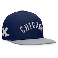 Casquette ajustée Fanatics pour homme bleu marine/gris des Chicago White Sox