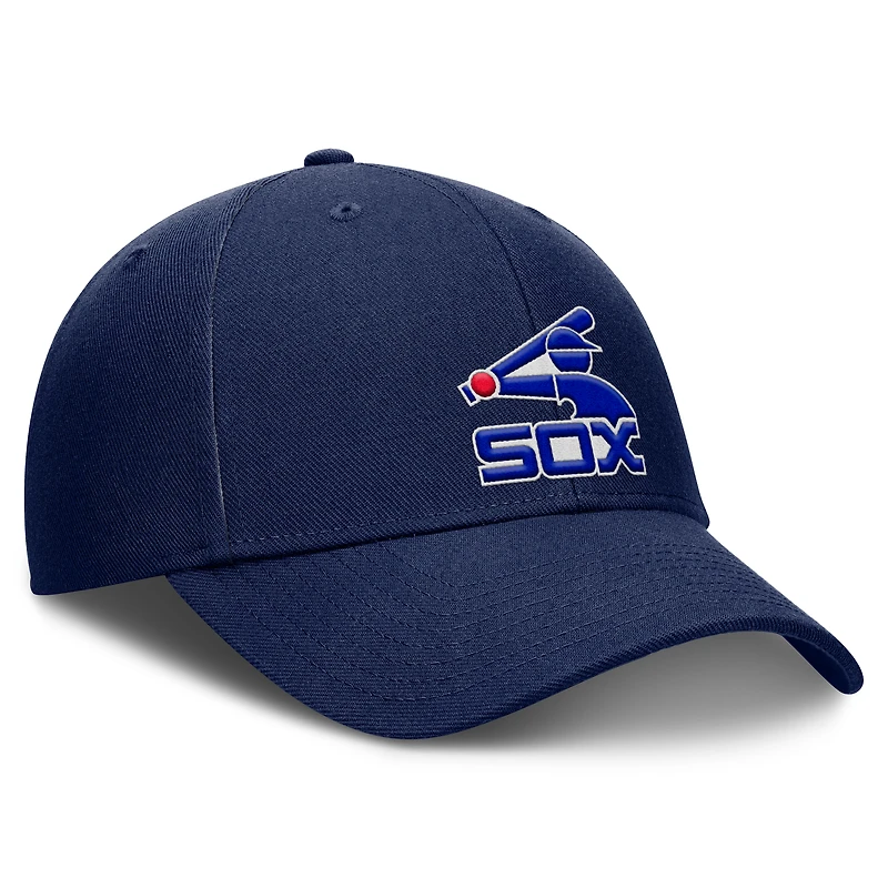 Casquette ajustable Fanatics pour homme, bleu marine, collection Cooperstown, Chicago White Sox