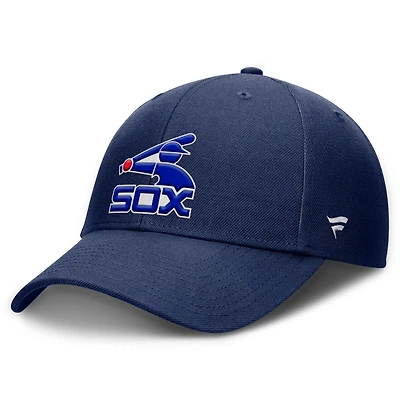 Casquette ajustable Fanatics pour homme, bleu marine, collection Cooperstown, Chicago White Sox