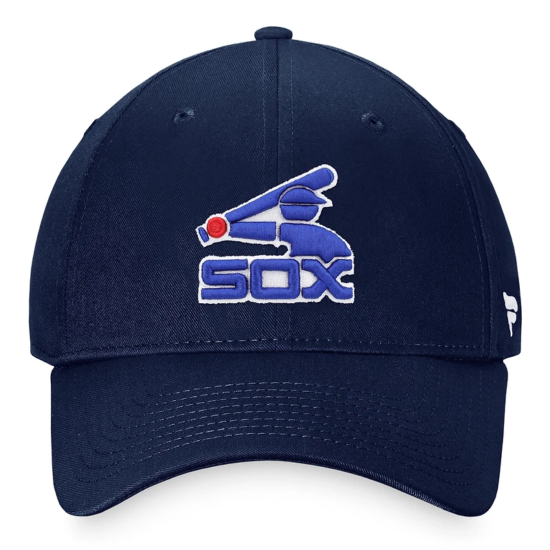 Casquette réglable Fanatics Navy Chicago White Sox Cooperstown Collection Core pour hommes