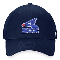 Casquette réglable Fanatics Navy Chicago White Sox Cooperstown Collection Core pour hommes