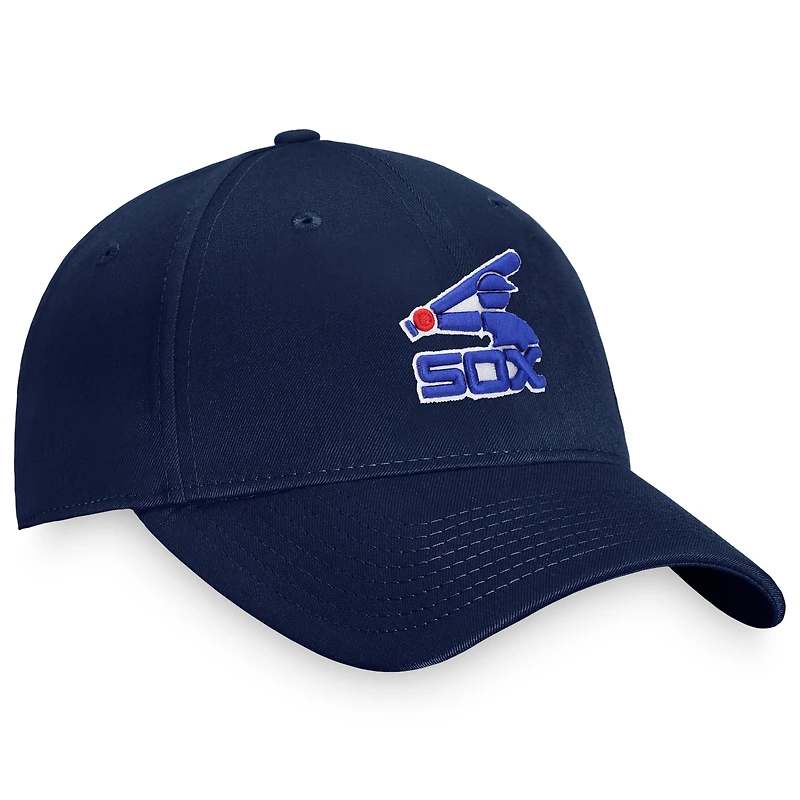 Casquette réglable Fanatics Navy Chicago White Sox Cooperstown Collection Core pour hommes