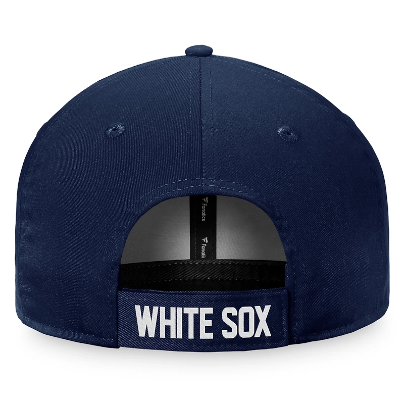 Casquette réglable Fanatics Navy Chicago White Sox Cooperstown Collection Core pour hommes
