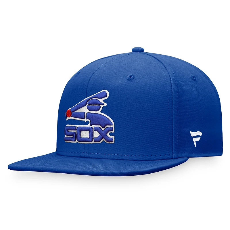 Casquette Snapback Core Snapback Fanatics Royal Chicago White Sox Cooperstown Collection pour hommes
