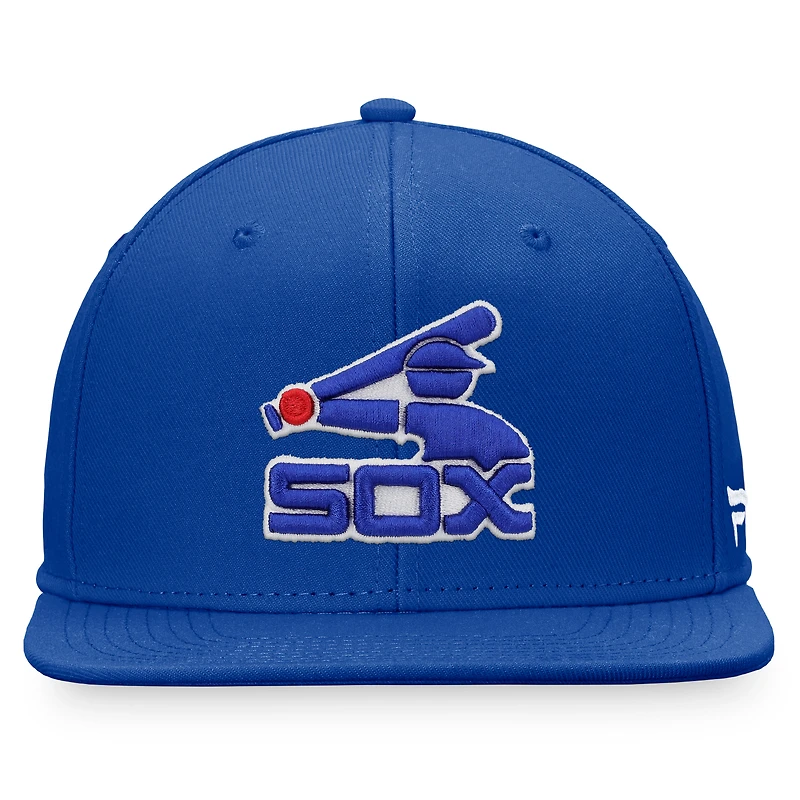 Casquette Snapback Core Snapback Fanatics Royal Chicago White Sox Cooperstown Collection pour hommes