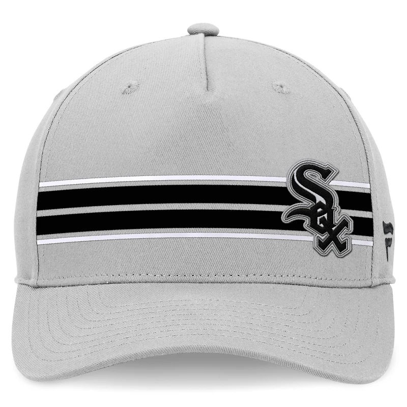 Men's Fanatics Stone Chicago White Sox Foul Ball A-Frame Adjustable Hat