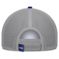 Men's Fanatics White/Blue Chicago White Sox Designated A-Frame Foam Front Trucker Adjustable Hat