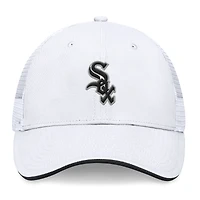 Casquette ajustable structurée en maille arrière Fanatics pour hommes, blanche, Chicago White Sox, Front Office