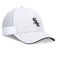 Casquette ajustable structurée en maille arrière Fanatics pour hommes, blanche, Chicago White Sox, Front Office