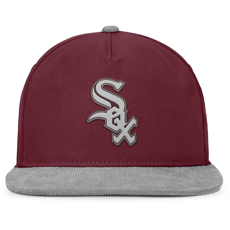 Casquette snapback du Front Office des Chicago White Sox pour hommes Fanatics Wine