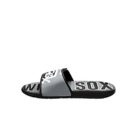 Sandales à enfiler en gel FOCO pour hommes, logo des White Sox de Chicago