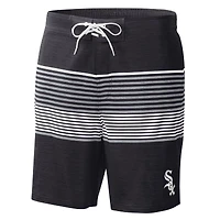 Men's G-III Sports by Carl Banks  Black Chicago White Sox Coastline Volley Swim Shorts