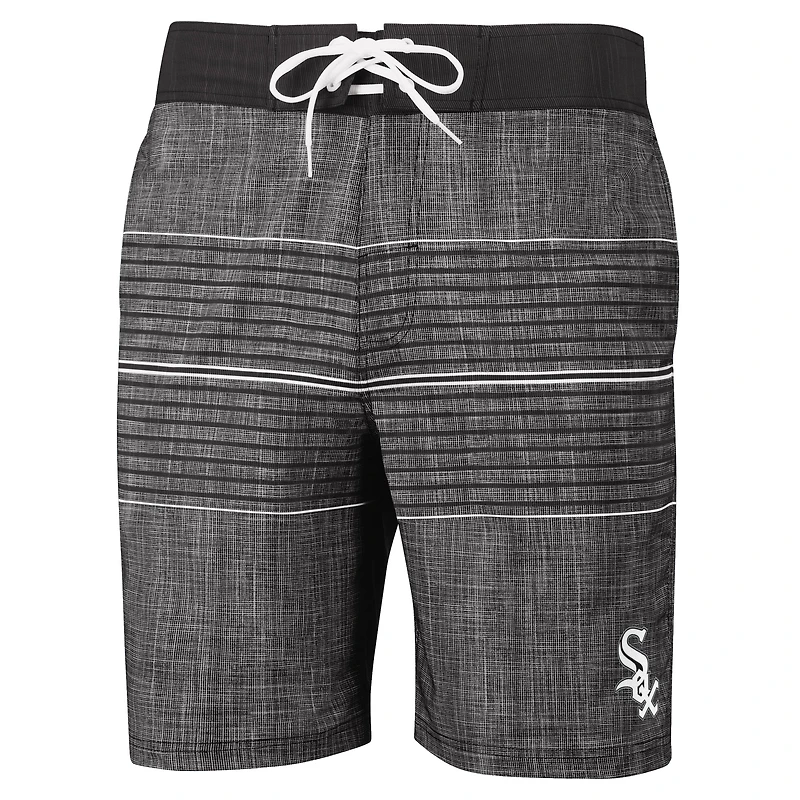 Maillot de bain G-III Sports by Carl Banks anthracite Chicago White Sox Horizon Volley pour hommes