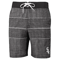 Maillot de bain G-III Sports by Carl Banks anthracite Chicago White Sox Horizon Volley pour hommes