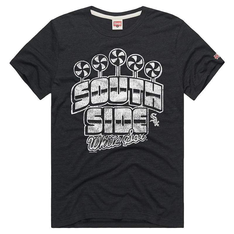 Men's Homage Charcoal Chicago White Sox Tri-Blend Hyperlocal T-Shirt