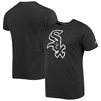 T-shirt homme Homage Heather Black Chicago White Sox avec logo dessiné à la main, en mélange de trois matières