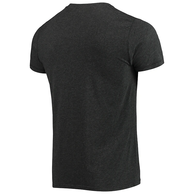 Men's Homage Heather Black Chicago White Sox Hand-Drawn Logo Tri-Blend T-Shirt