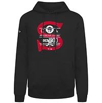 Sweat à capuche noir pour homme Levelwear Chicago White Sox Cooperstown Collection Podium Acumen effet vieilli