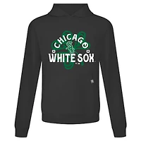 Men's Levelwear Black Chicago White Sox St. Patrick's Day Relay Shamrock Pullover Hoodie