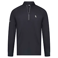 Men's Levelwear Black Chicago White Sox Theory Insignia 2.0 Quarter-Zip Pullover Top