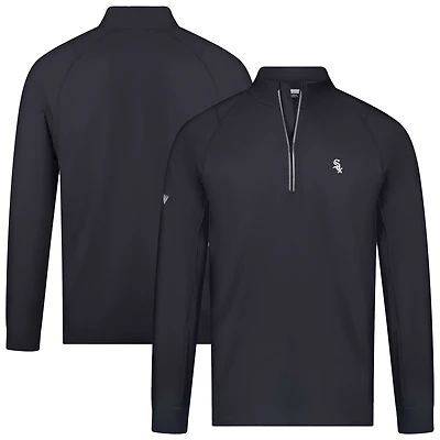 Pull zippé quart de tour Theory Insignia 2.0 Chicago White Sox pour homme Levelwear, noir