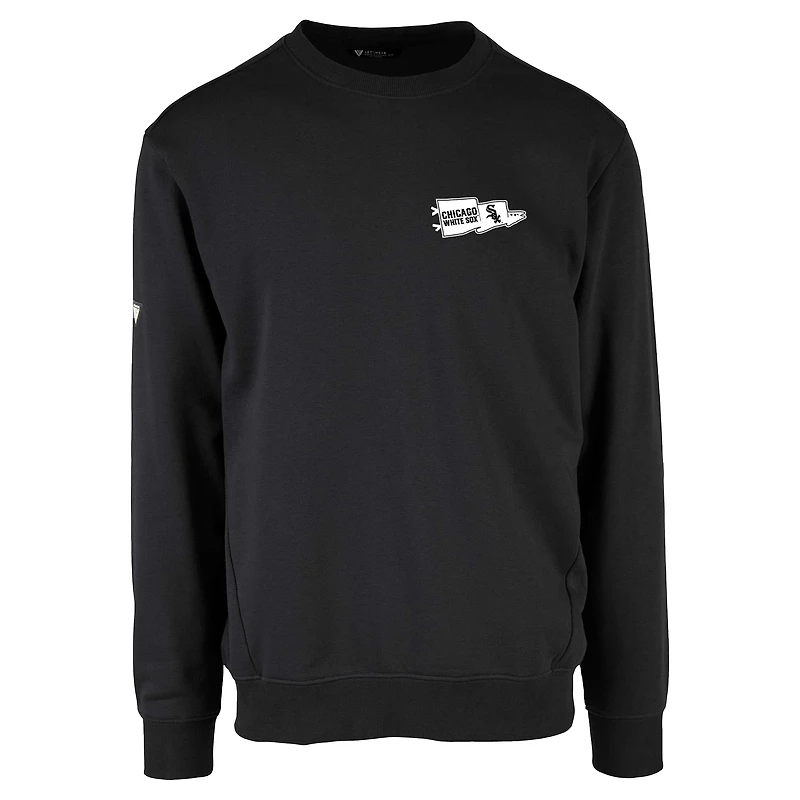 Men's Levelwear  Black Chicago White Sox Zane Rafters Pullover Sweatshirt