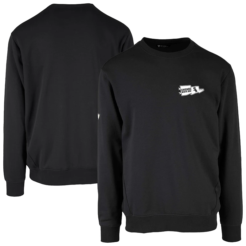 Men's Levelwear  Black Chicago White Sox Zane Rafters Pullover Sweatshirt
