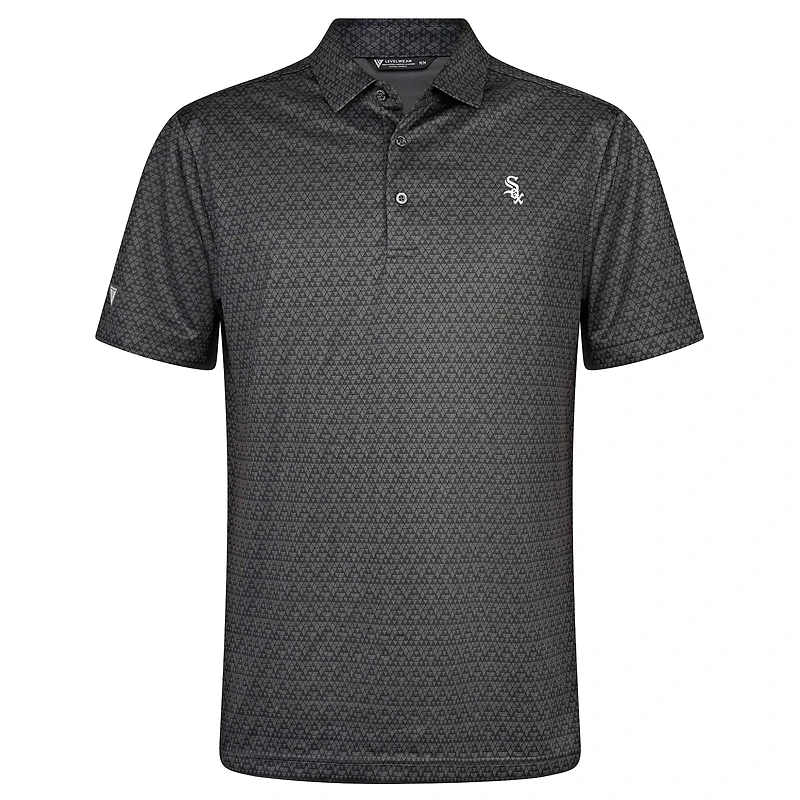 Men's Levelwear Charcoal Chicago White Sox System Insignia 2.0 Polo