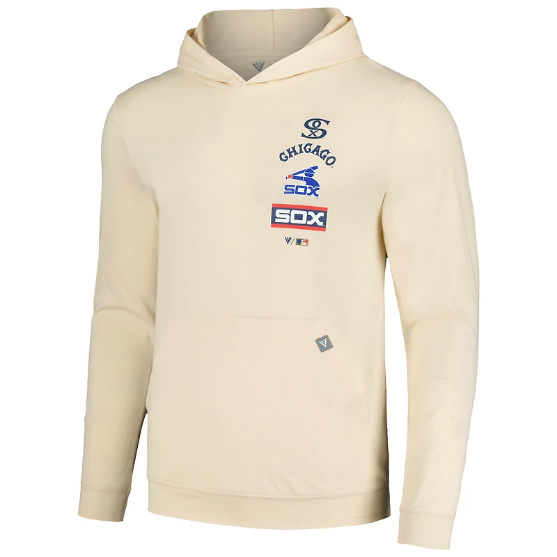 Sweat à capuche crème Levelwear pour hommes des White Sox de Chicago Base Line